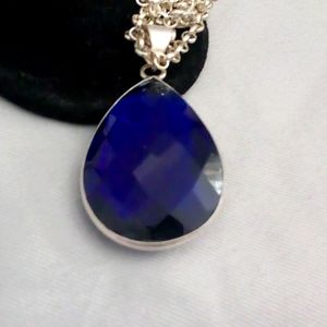 Faceted tanzanite pendant 😯